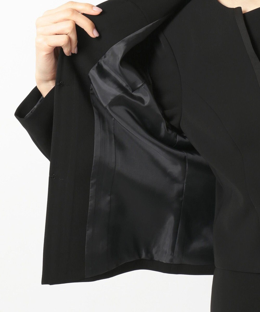 自由区 FORMAL 【洗える/縦横ストレッチ】セオプラスエス横二重ジャケット＋ワンピース 