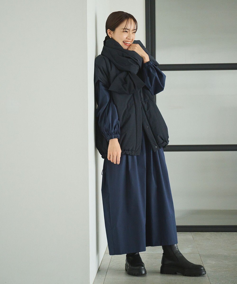 #Newans 【撥水/洗える】ビックスクエア中綿ベスト 