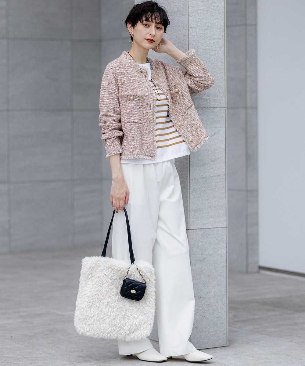 23区 S 【見上愛さん着用/GLOW11月号掲載】ツイード ニット ジャケット 