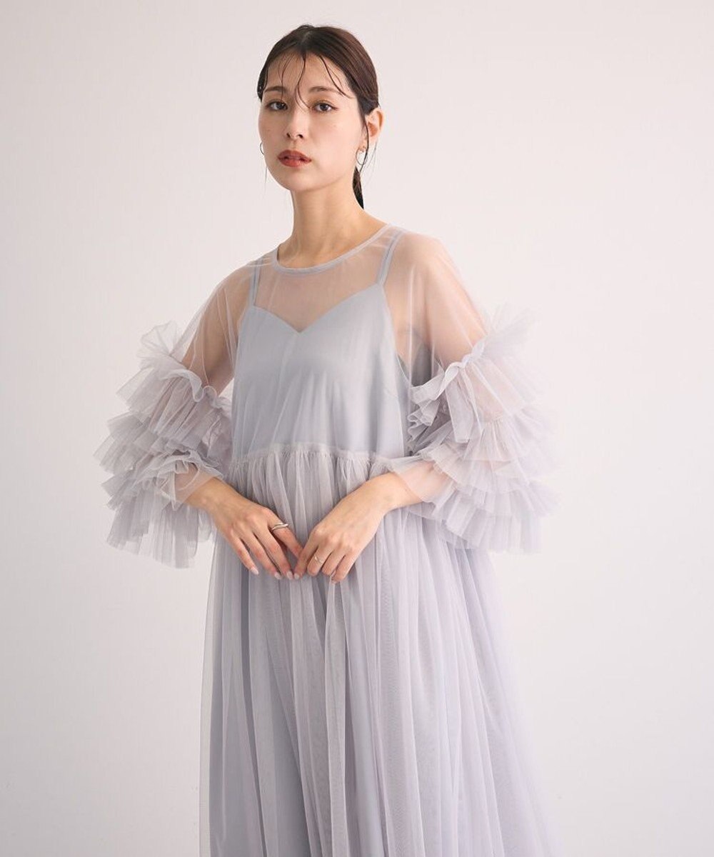 Green Parks ・Ｒａｉｌｍｅ　チュールワンピース（インナーＯＰ付） 