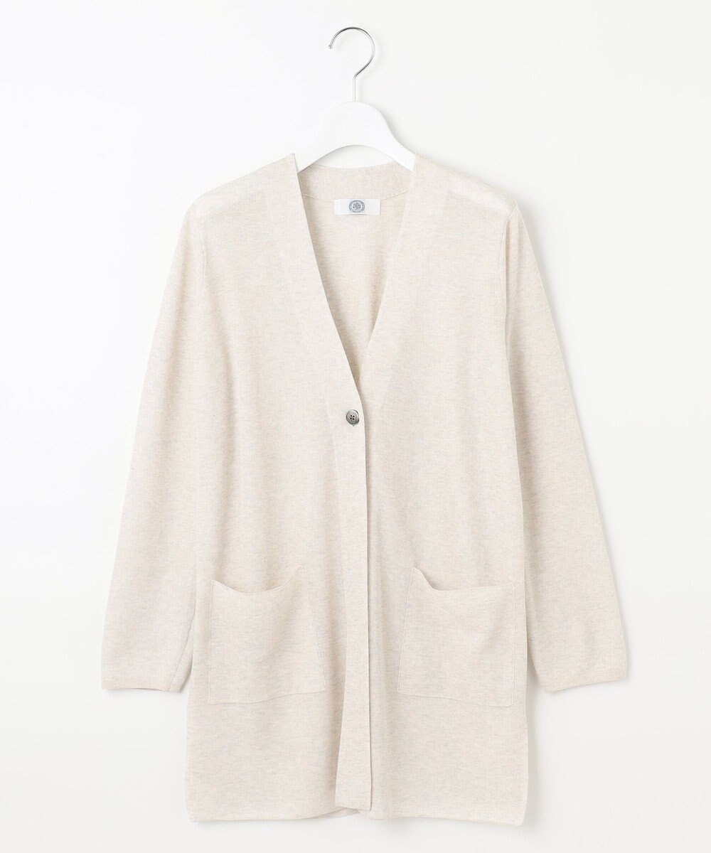 J.PRESS LADIES 【洗える】Vis/Peスパーク ポケット カーディガン 