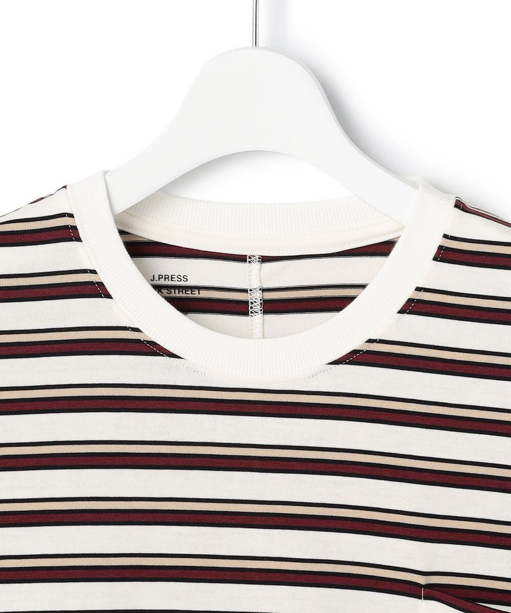 J.PRESS YORK STREET 【WOMEN】ポケットボーダーロングスリーブ Tシャツ 