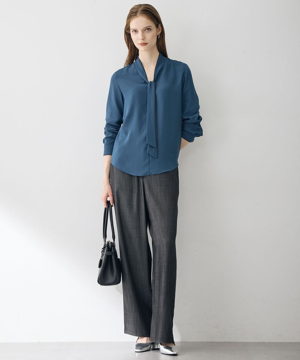 ICB L 【6/12-6/28期間限定・受注生産】BackSatinAmunzen ボウタイブラウス 