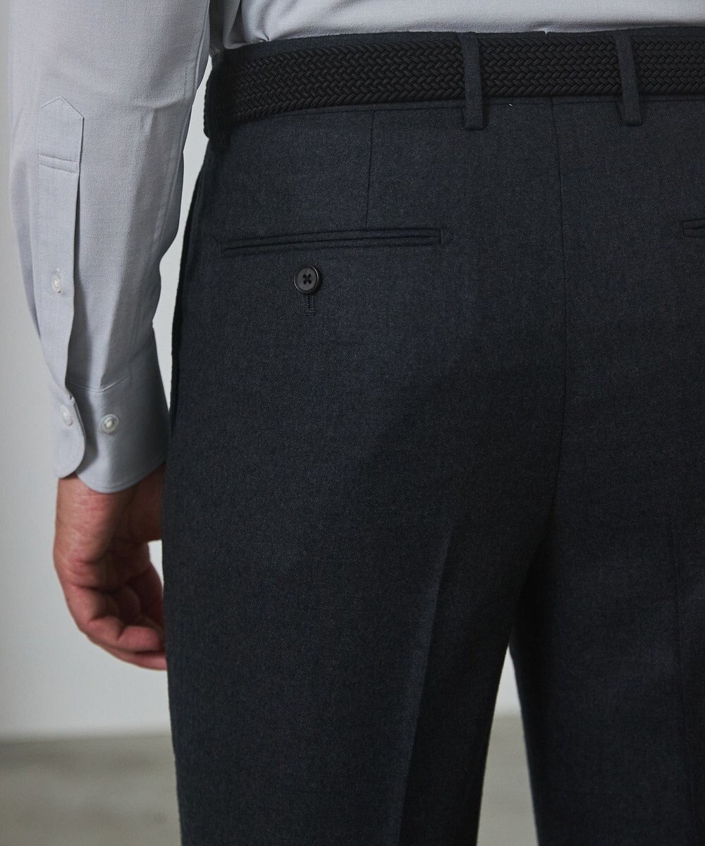 GOTAIRIKU 【保温性/ストレッチ/シワになりにくい】サキソニーストレッチパンツ_1タック(25年モデル） 