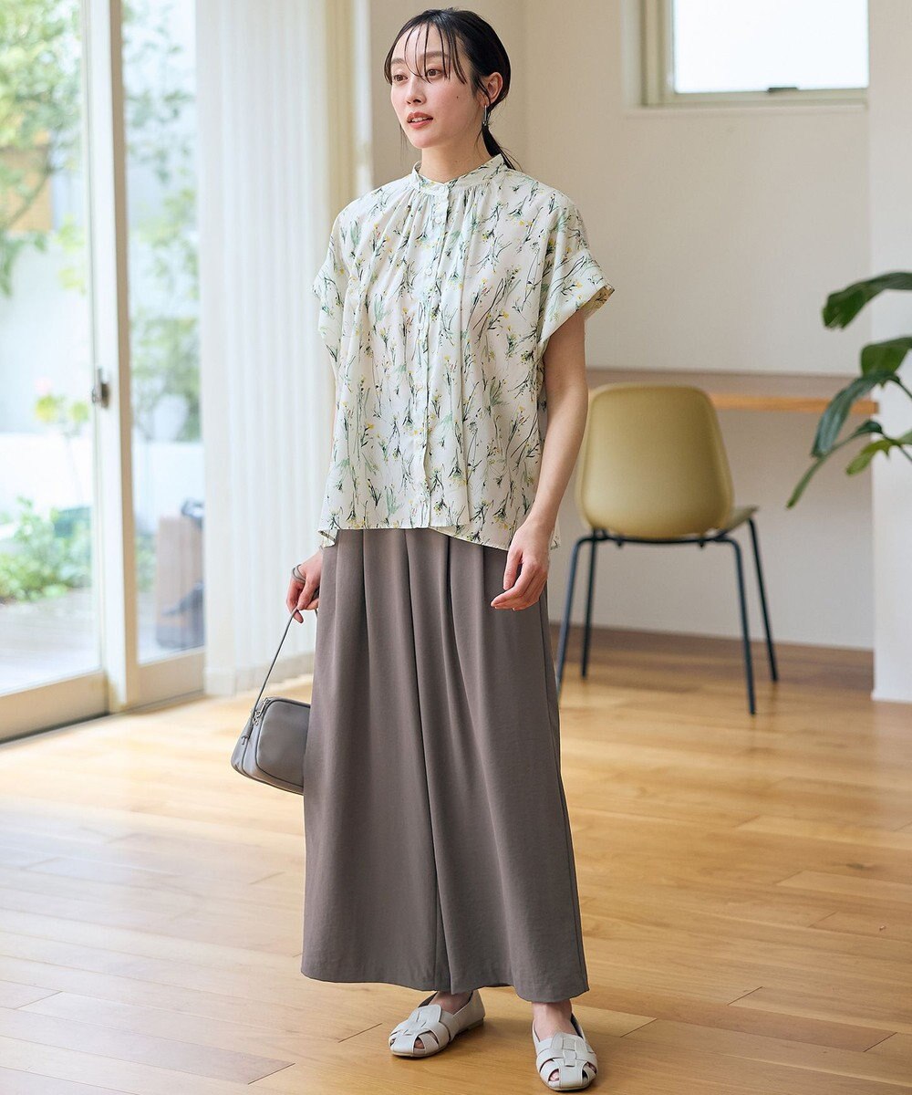 ANY スクエアプリントシャツ 