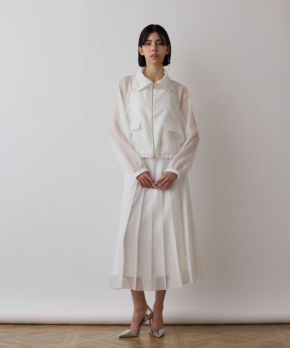 GRACE CONTINENTAL ブライトメッシュブルゾン 