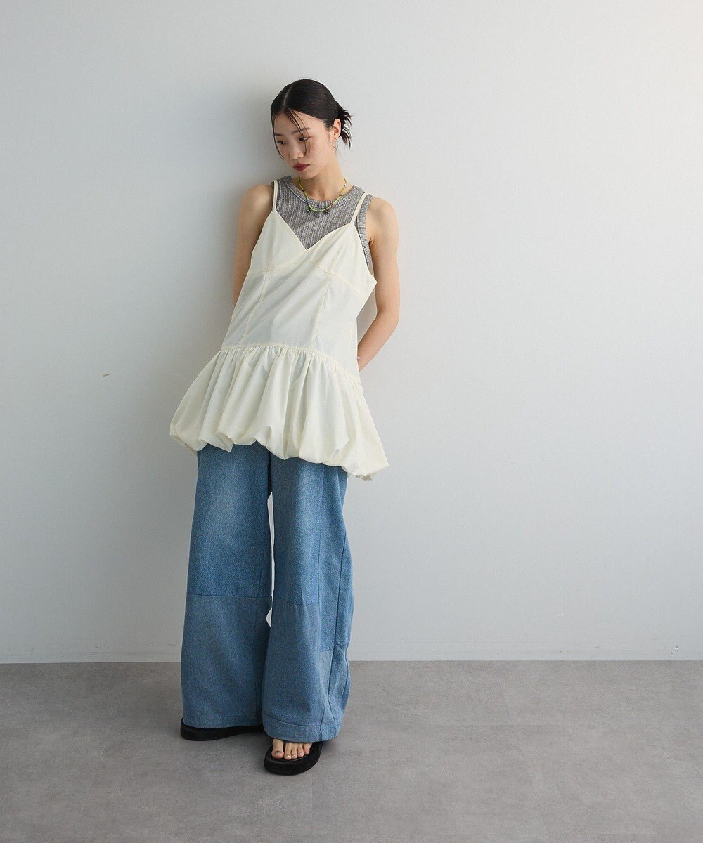 Green Parks 裾バルーンキャミワンピース 