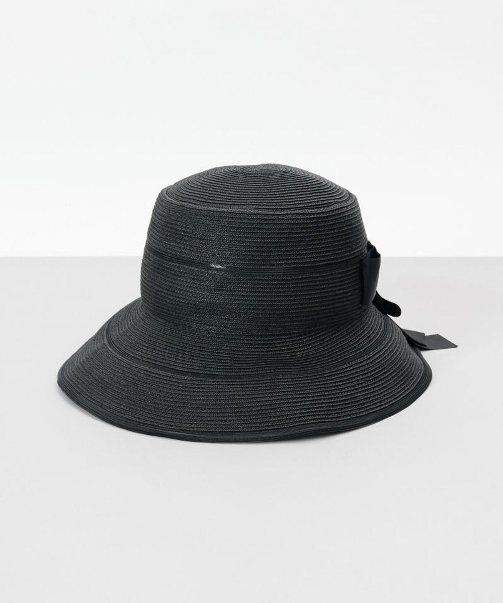 AURORA 【 Beaurance （ビューランス）】ペーパーブレードｘホースヘアリボン付カサブランカハット 