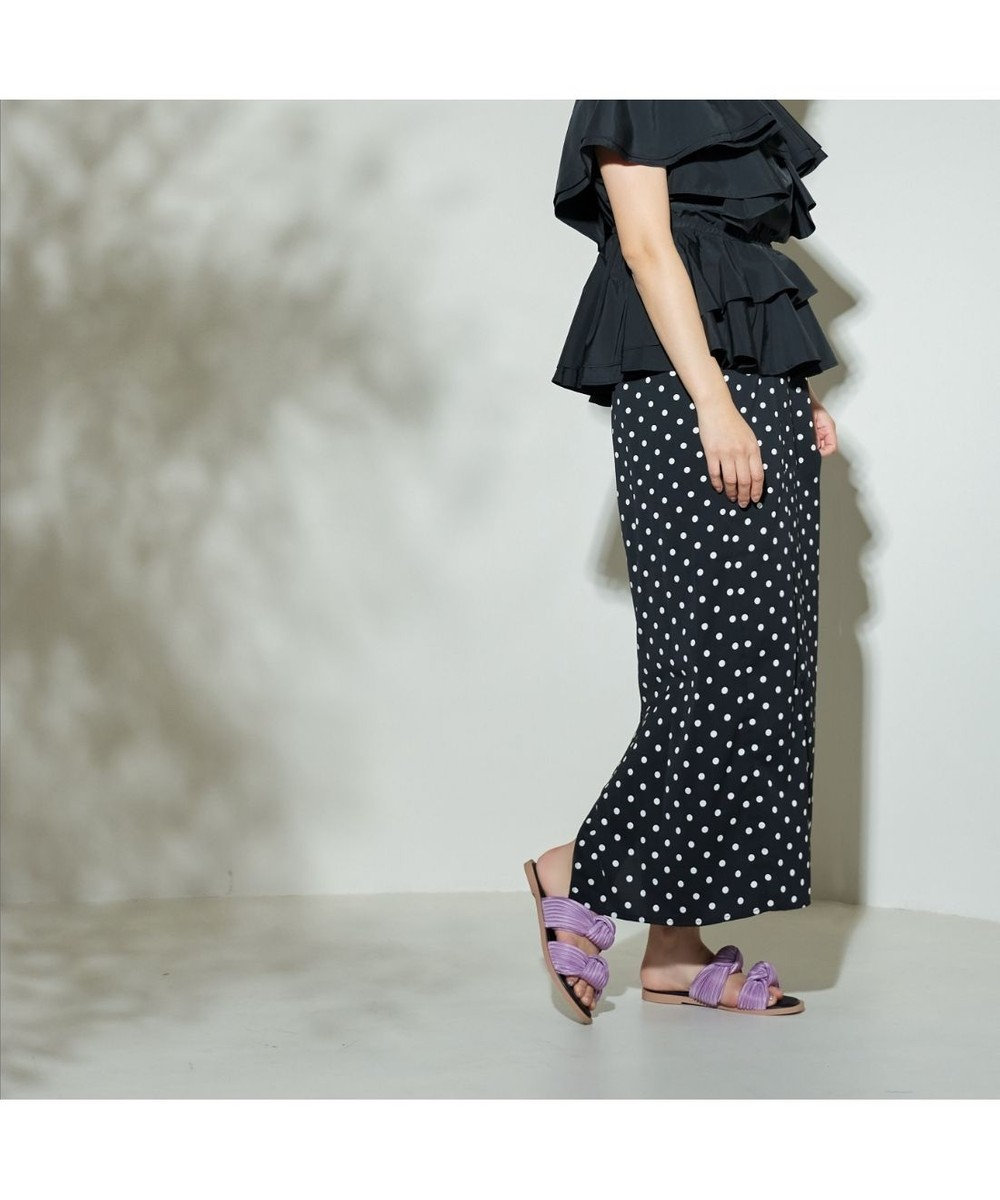 MODE ET JACOMO <carino>プリーツスポンジサンダル 