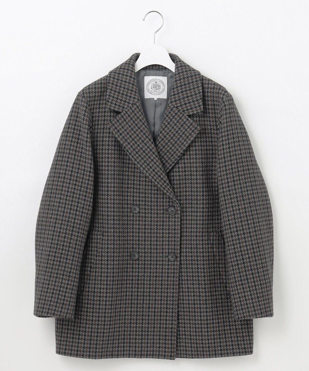 J.PRESS LADIES ツイード チェック Pコート 