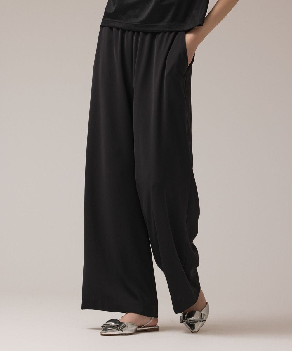 GRACE CONTINENTAL サテンワイドパンツ 