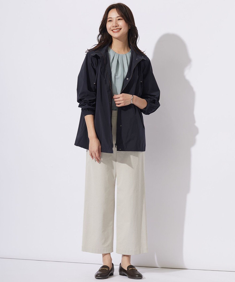 J.PRESS LADIES L 【洗える・撥水】マイクロタフタ フーデッド ショート コート 