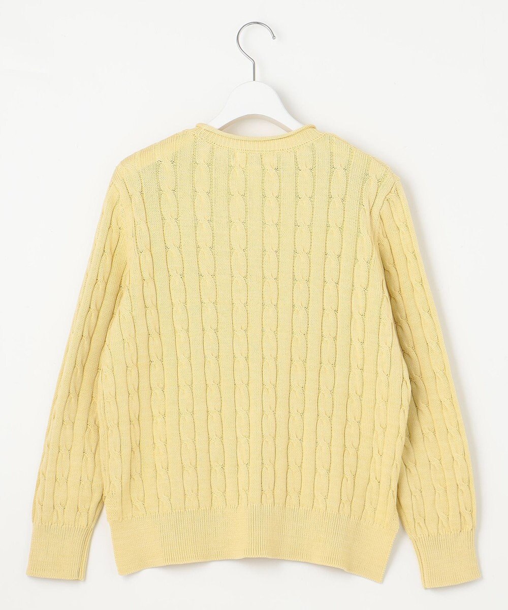 J.PRESS LADIES L 【洗える】GIZA MERCERIZE COTTON ケーブル ニット 