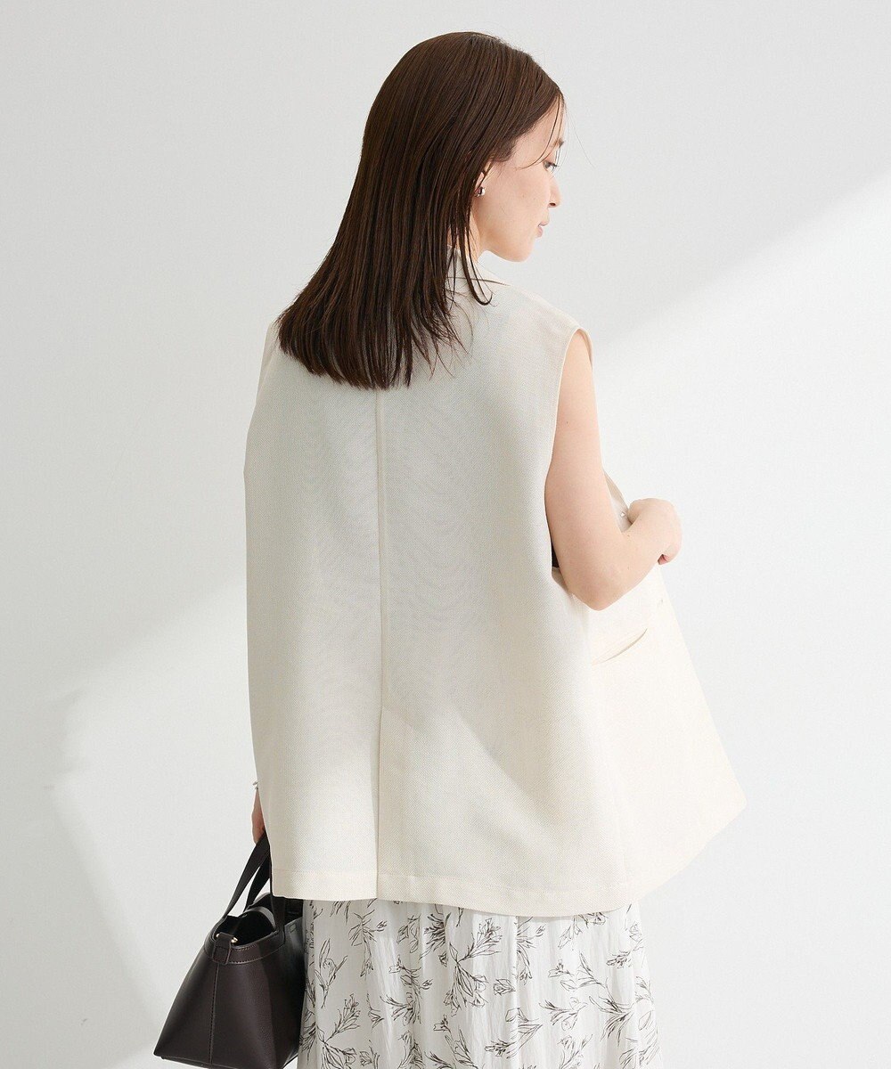 Green Parks メッシュフレンチスリーブジレ 