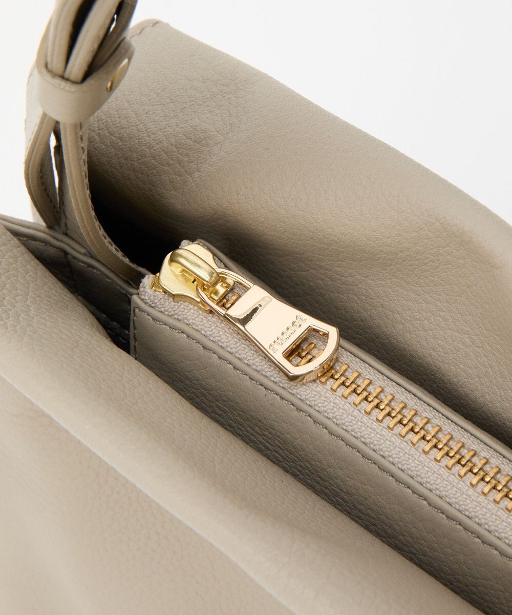 russet 【2025AW新作】レザー横長ショルダーバッグ(CE-1628) 