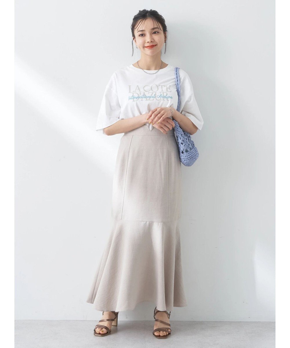 earth music&ecology リネンライクマーメイドスカート 