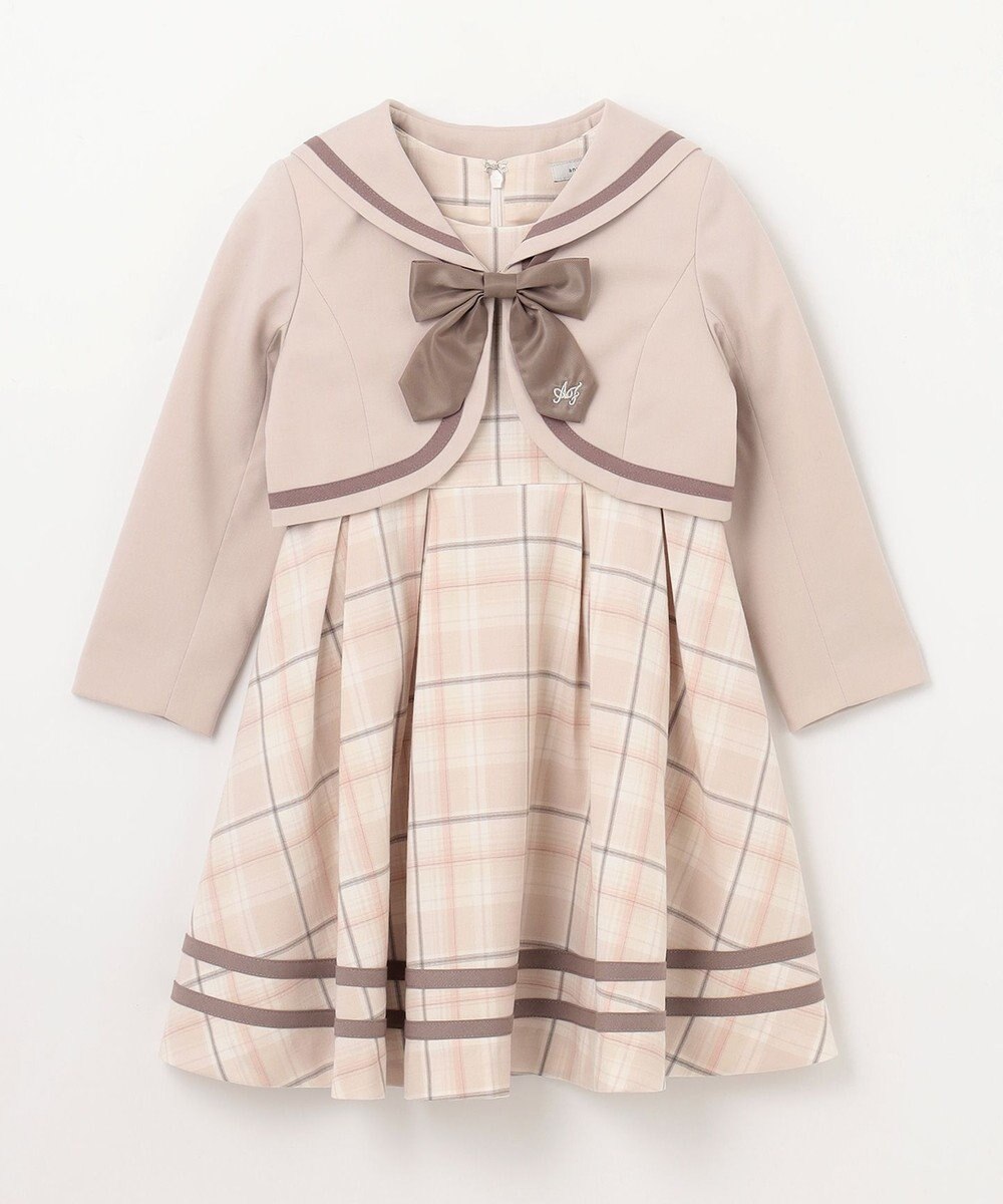 ANY KIDS ジャケット付き チェック ワンピース 
