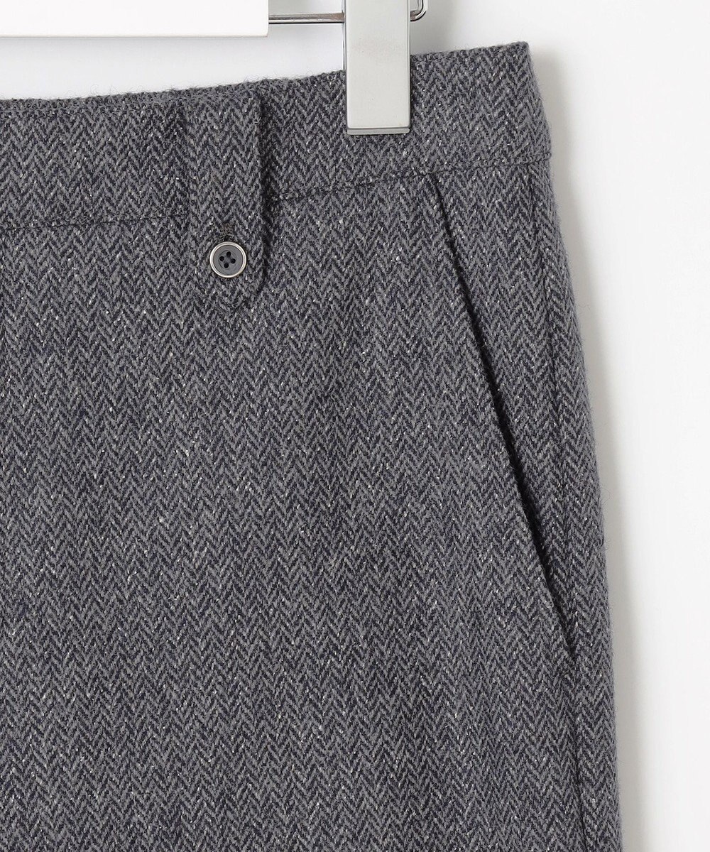 J.PRESS LADIES ネップヘリンボーンワイドパンツ 