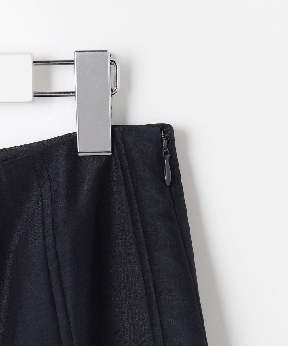 J.PRESS LADIES L エアリースパンボイル プリーツ スカート 