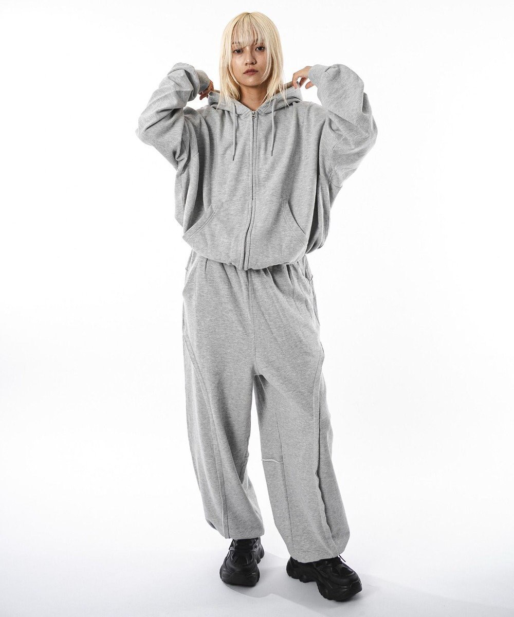 WEGO 【ユニセックス着用ITEM】バルーンBIGダブルZIPパーカー 