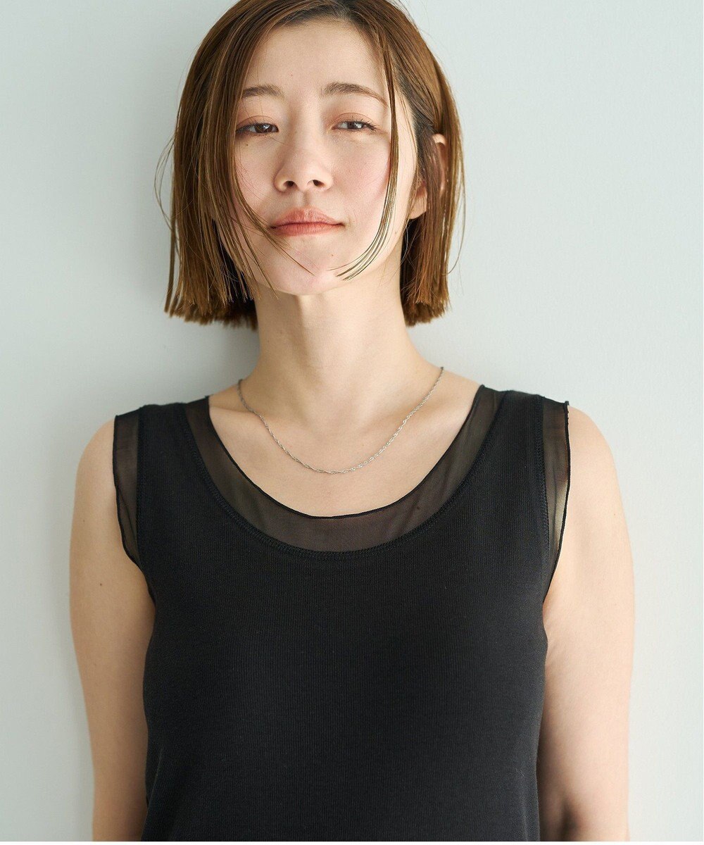 YECCA VECCA チュールMIXリブインナー 