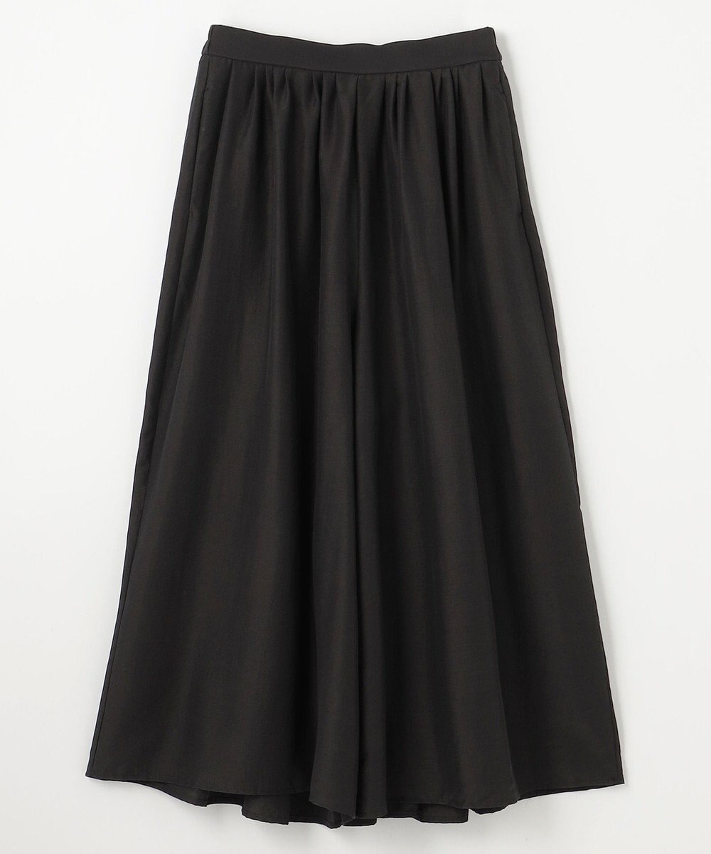 ANY L 【洗濯機可/ウエストゴム/UVケア】スパンボイル撥水スカートパンツ 