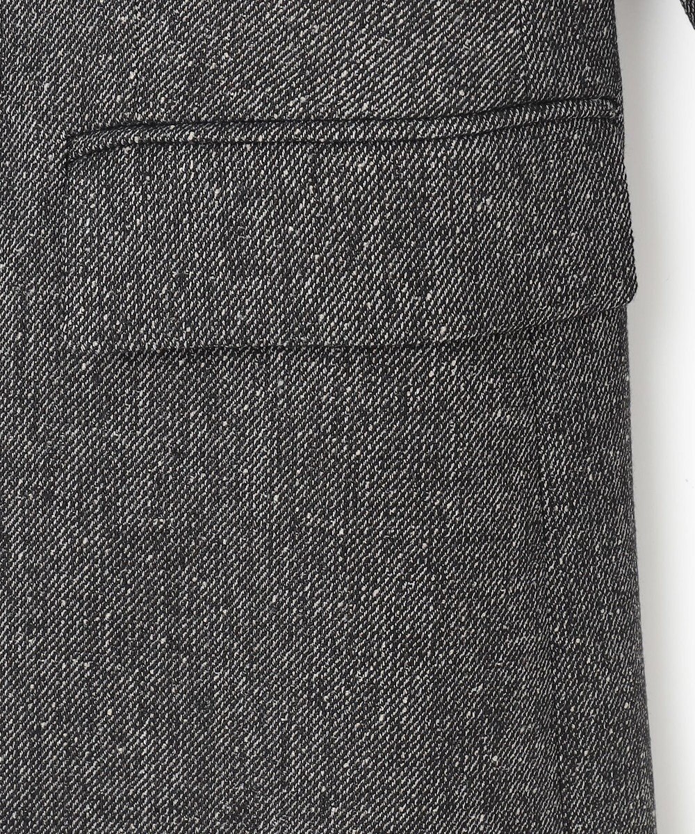 ICB ミックスヤーンツイード ノーカラージャケット 