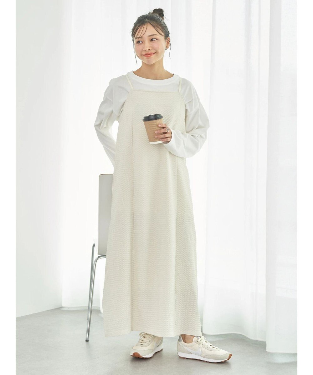 earth music&ecology なみなみ柄キャミワンピース 