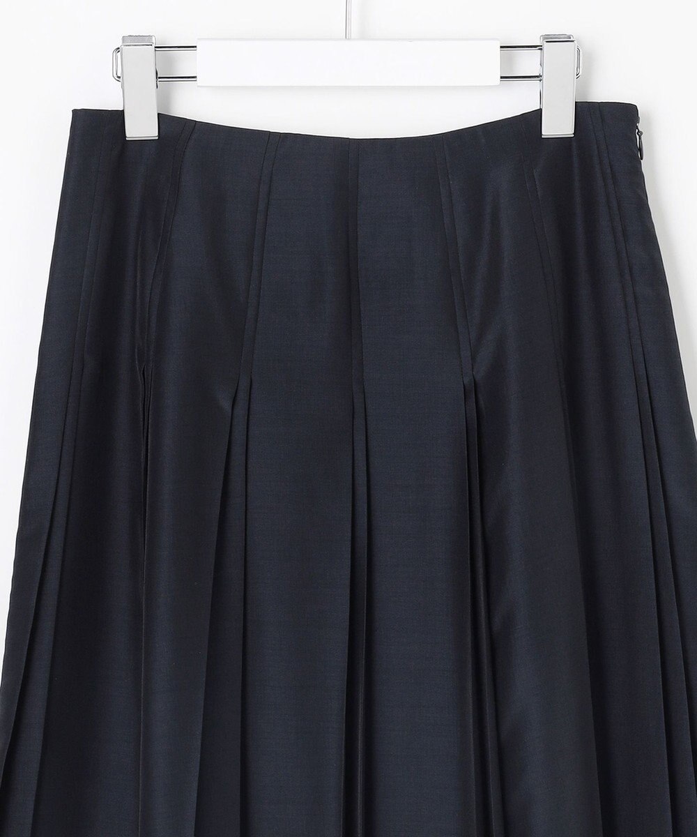 J.PRESS LADIES L エアリースパンボイル プリーツ スカート 