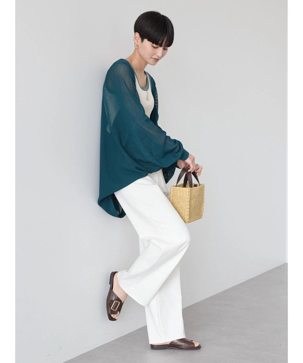 AMERICAN HOLIC ニュアンスメッシュニットカーディガン 