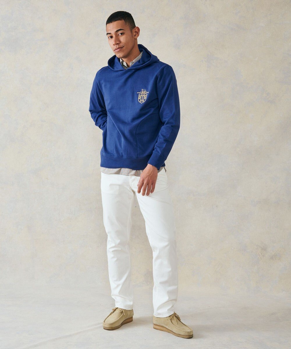 J.PRESS MEN インレージャージ クレスト刺繍パーカー 