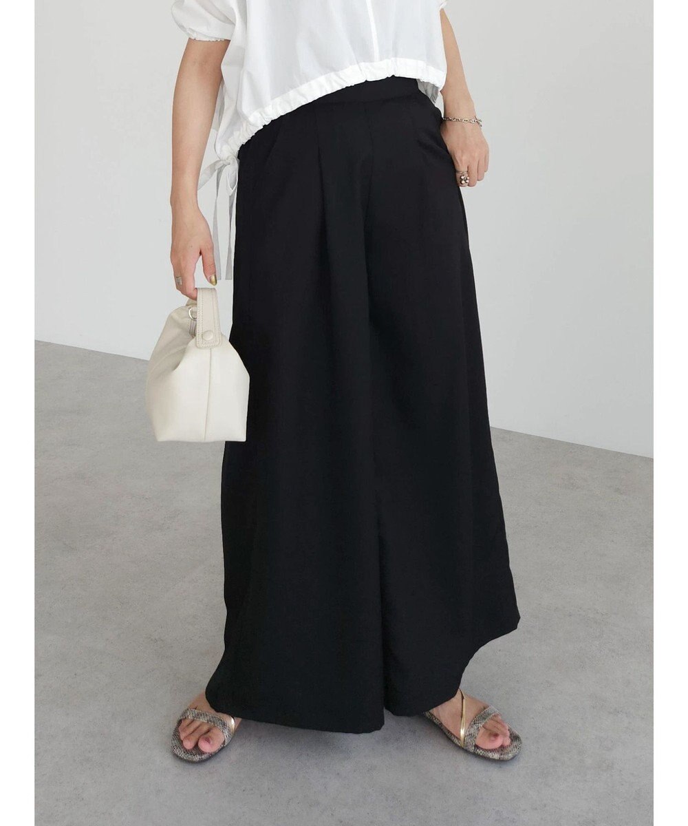 Green Parks ・ＥＬＥＮＣＡＲＥ　ＤＵＥ　リネンライクワイドパンツ 