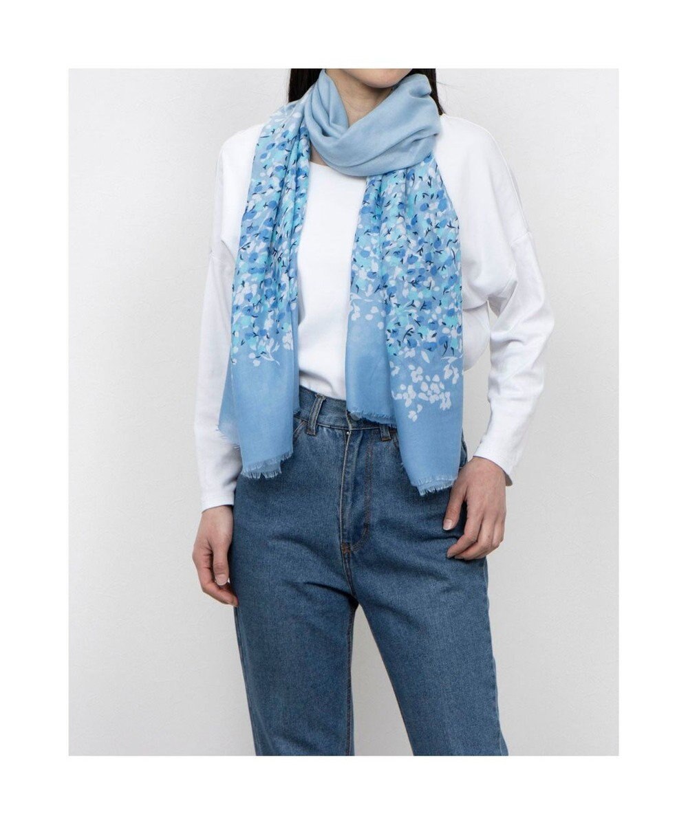UNBILLION カシュネ cache nez / フラワーボーダー柄プリントストール 