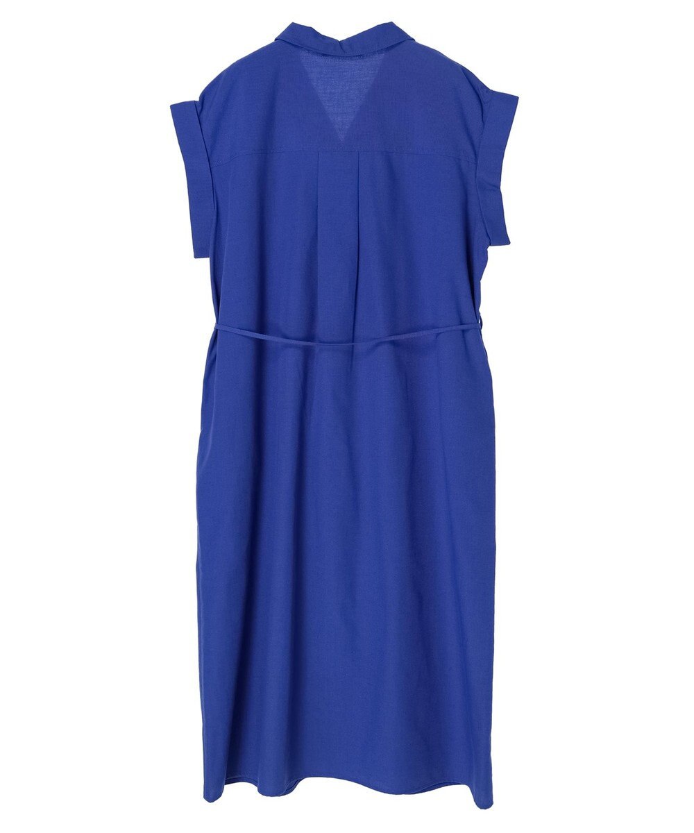 Green Parks 綿麻混開襟ワンピース 