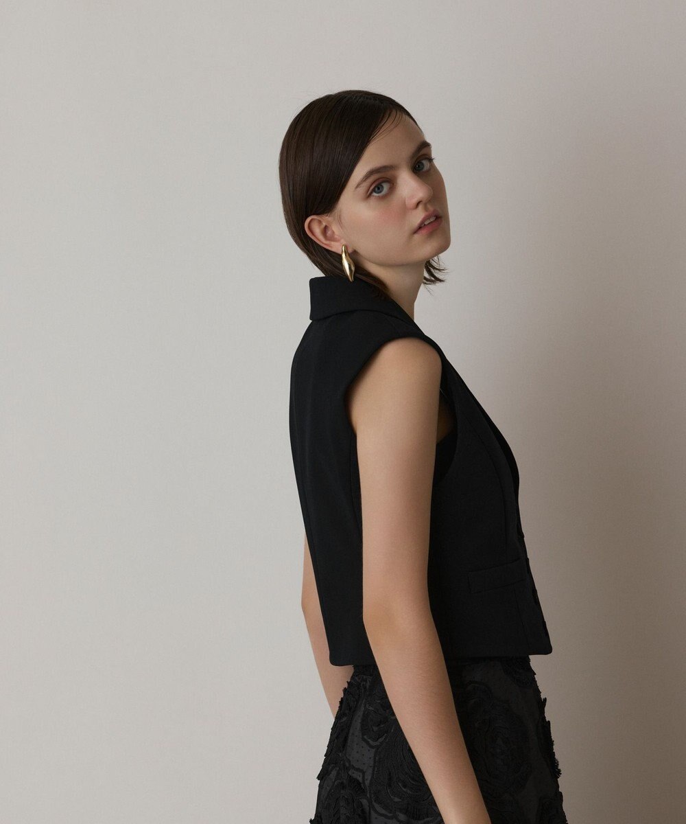 GRACE CONTINENTAL トリアセジャージジレ 