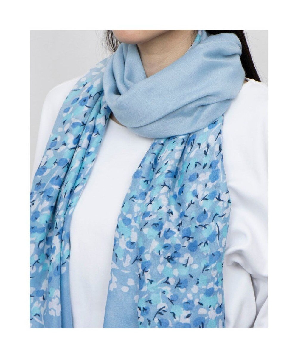 UNBILLION カシュネ cache nez / フラワーボーダー柄プリントストール 