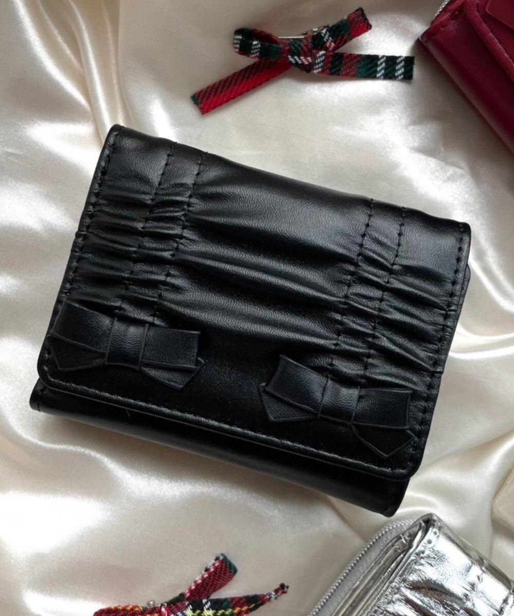 WEGO ギャザーリボンウォレット 