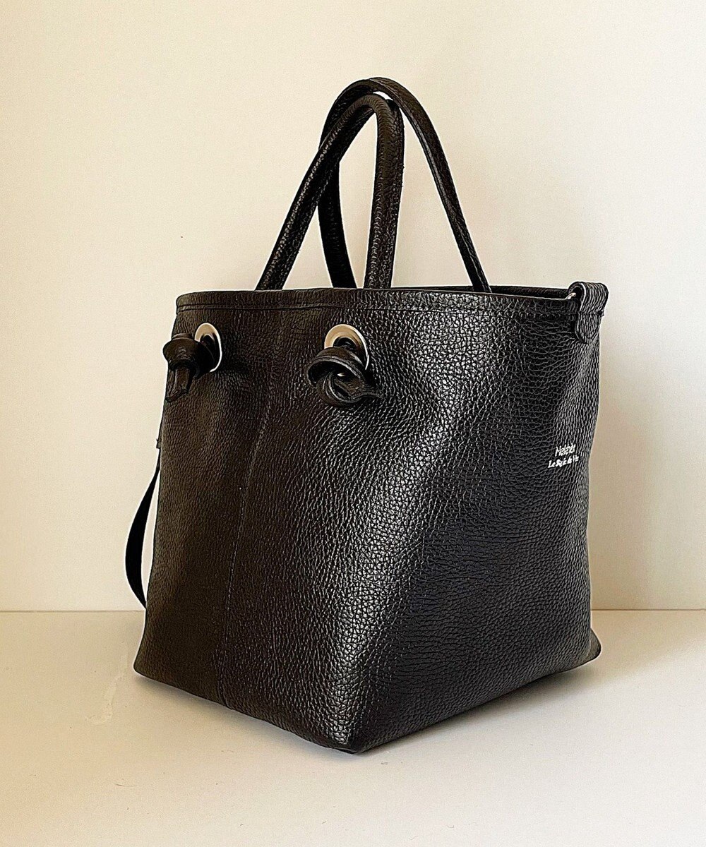 Hekhèr Le Style de Vie 【日本製 / 2WAY】シュリンクレザー ノットハンドバッグ 