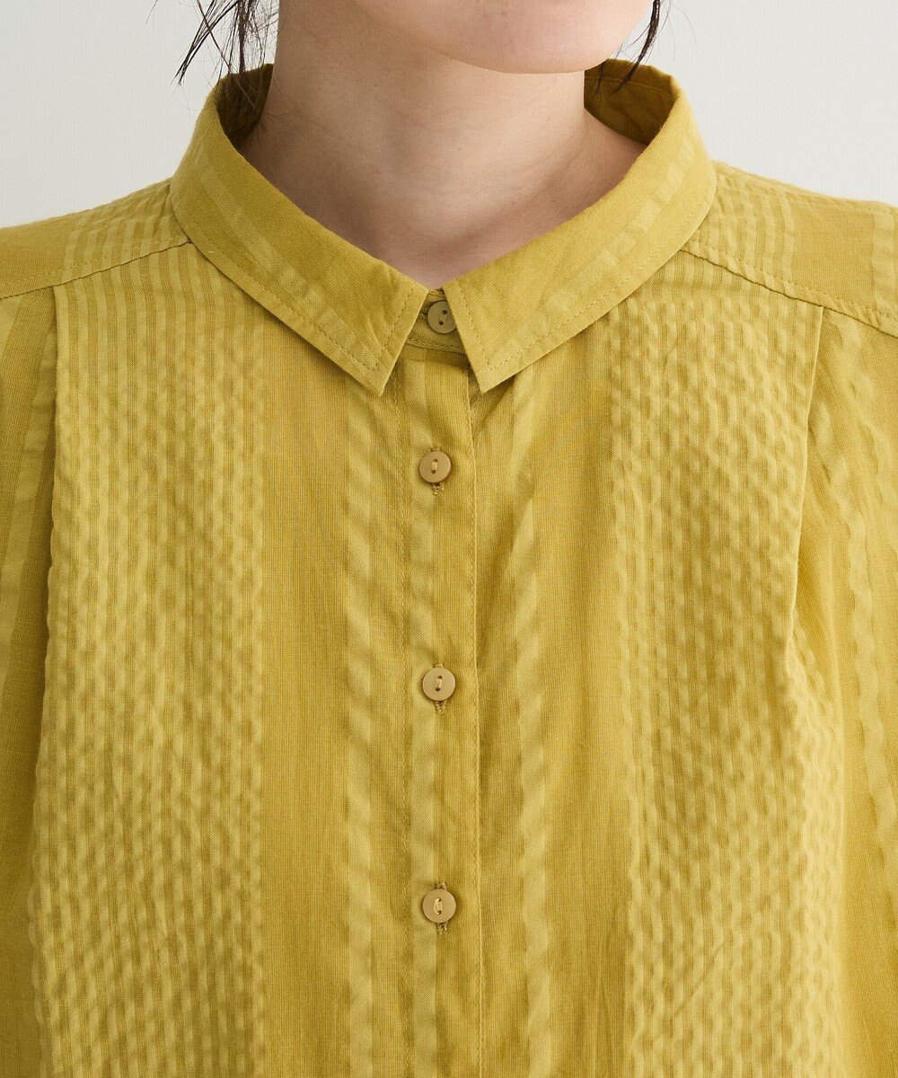 Green Parks Ｉ　ＳＥＴ２点　ギャザーシャツ＋布帛インナー 