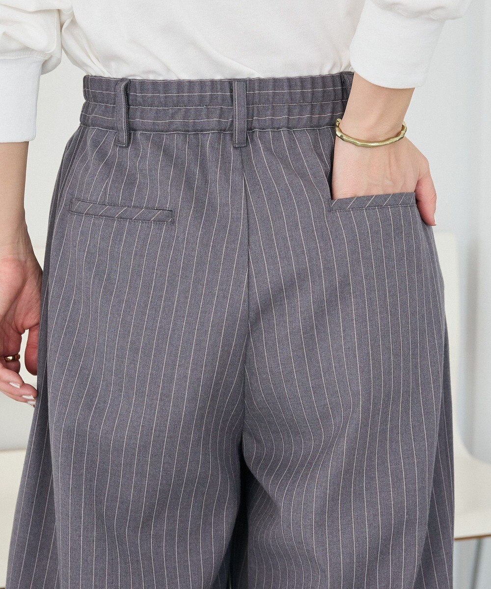 CRAFT STANDARD BOUTIQUE ストライプタックカーブパンツ 