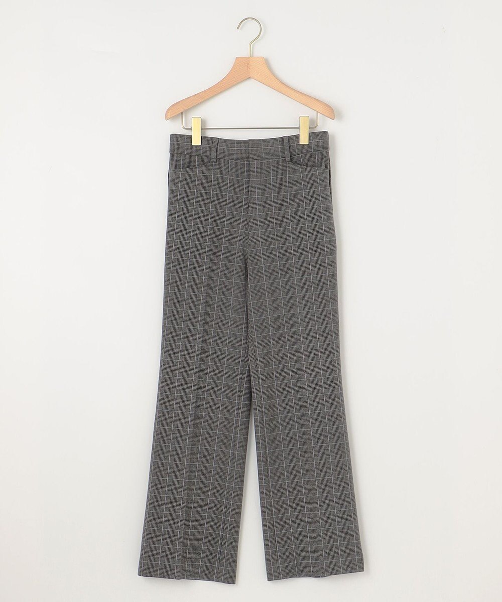 組曲 S 2WAYウォームストレッチ ストレートチェックパンツ 