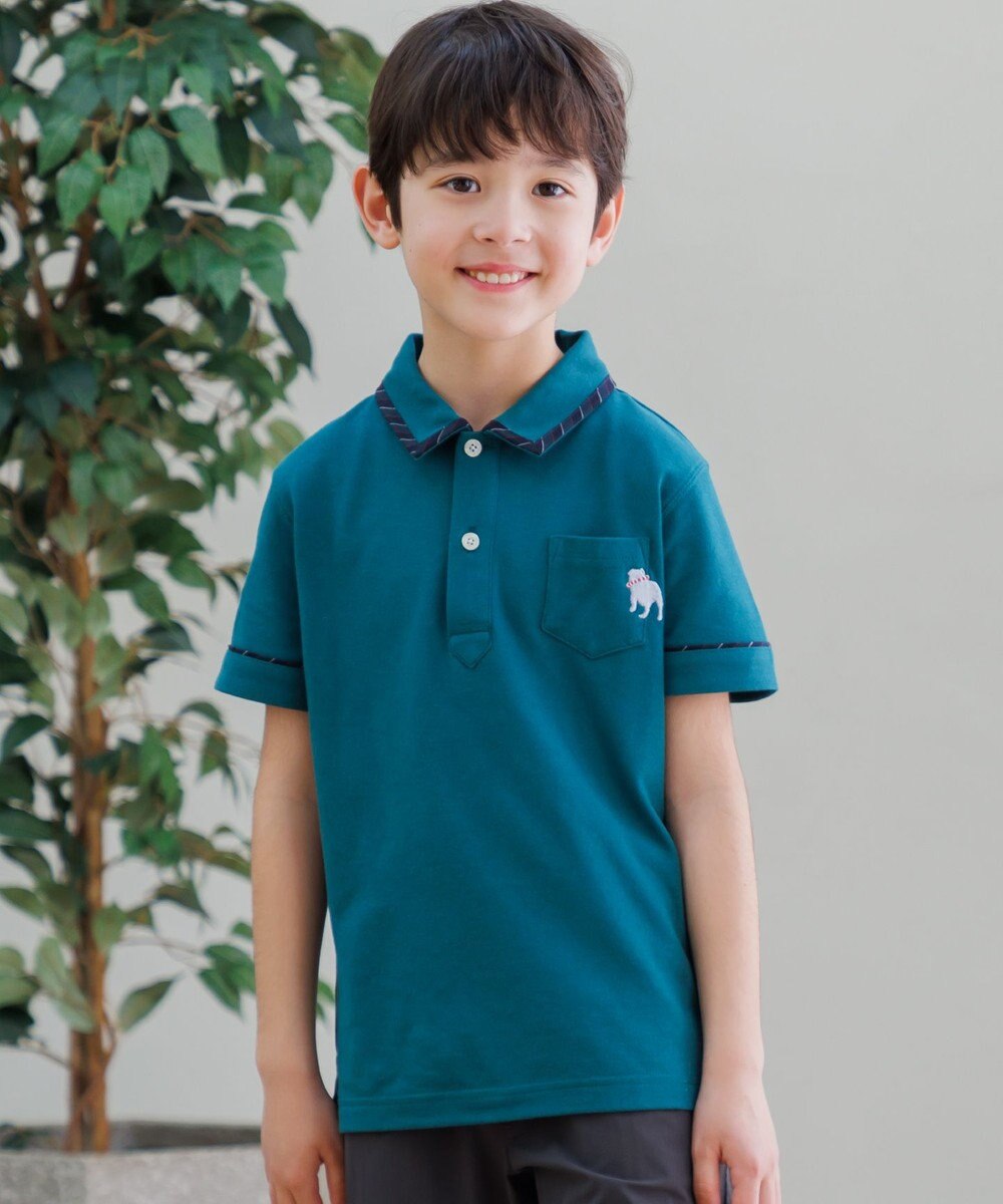 J.PRESS KIDS 【140-170cm】カノコ バックブル 半袖ポロシャツ 