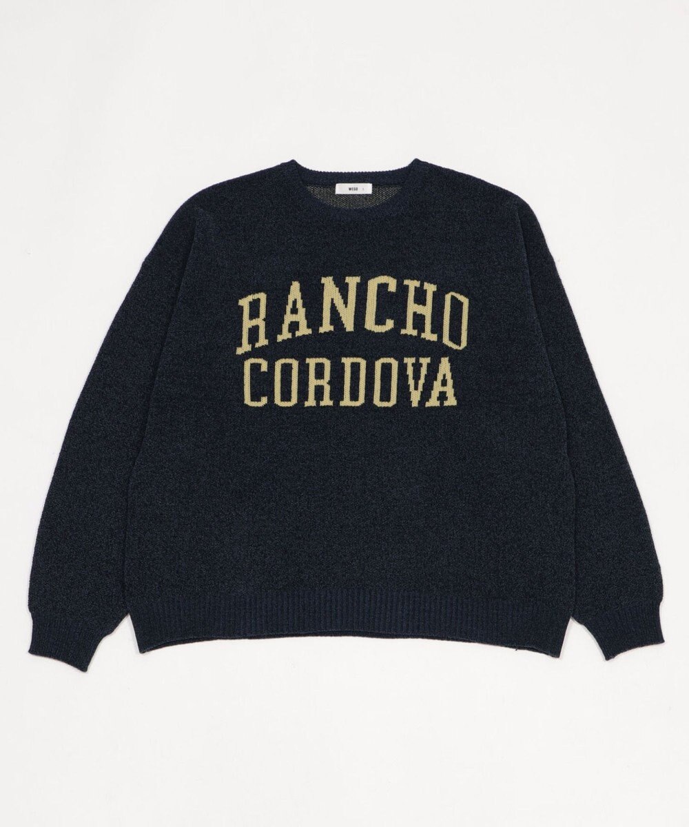 WEGO 【ユニセックス着用ITEM】ベロアモールグラフィックプルオーバー 
