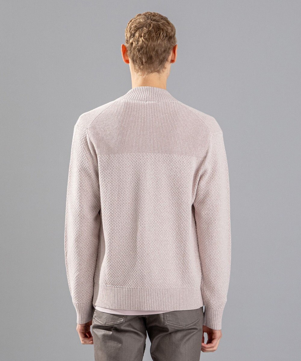 JOSEPH HOMME シルクバルキーハニカム　ジップアップニット 