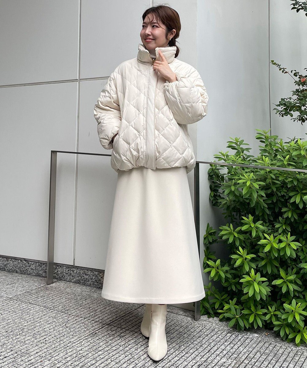 UNFILO 【新色登場】BEAUTY FORM JERSEY セミフレアスカート 