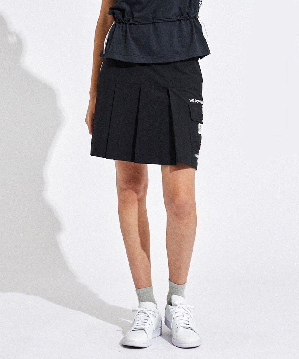 PW CIRCULUS 【UVカット / 接触冷感 / 伸縮性抜群】【WOMEN】フロントプリーツ ゴルフウェア レディース 