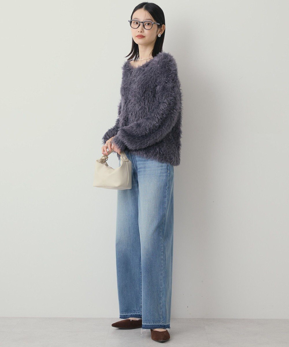 AMERICAN HOLIC Vネックシャギーニットプルオーバー 