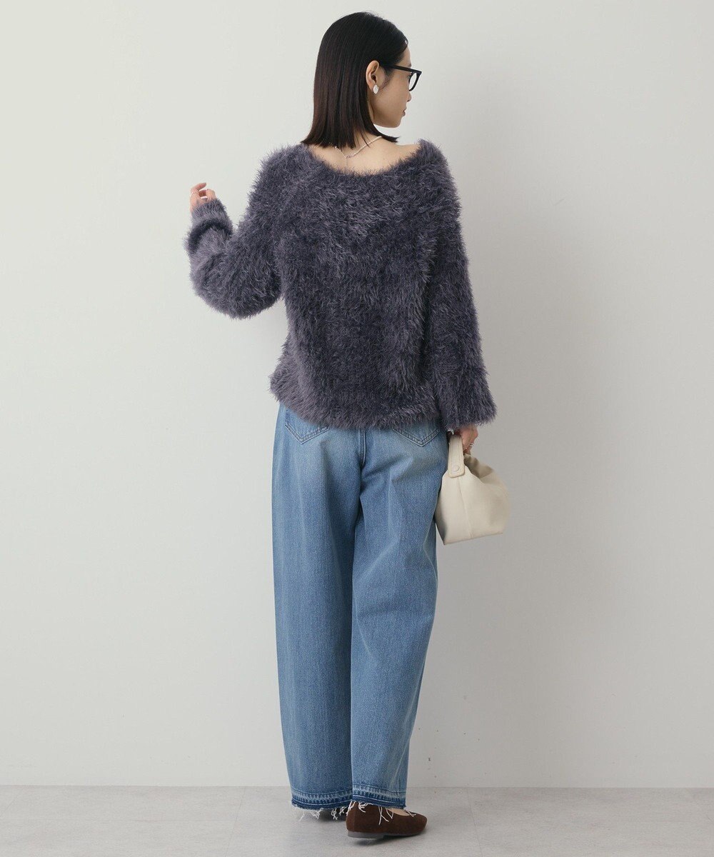 AMERICAN HOLIC Vネックシャギーニットプルオーバー 