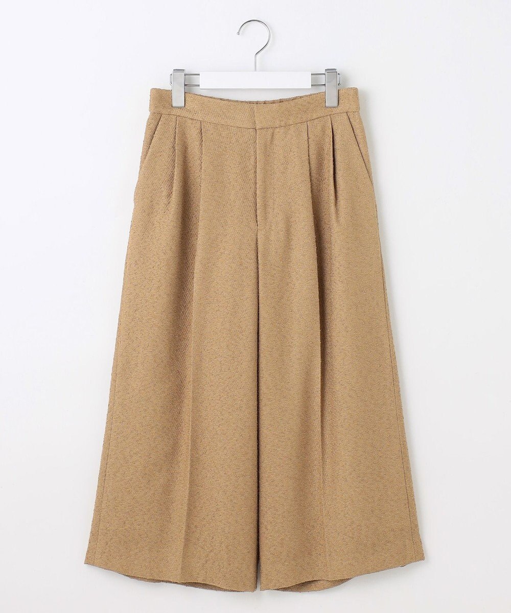 自由区 L 【17号サイズまで展開・SHIHOさん着用】ブライトリングツイード2タッククロップド パンツ 