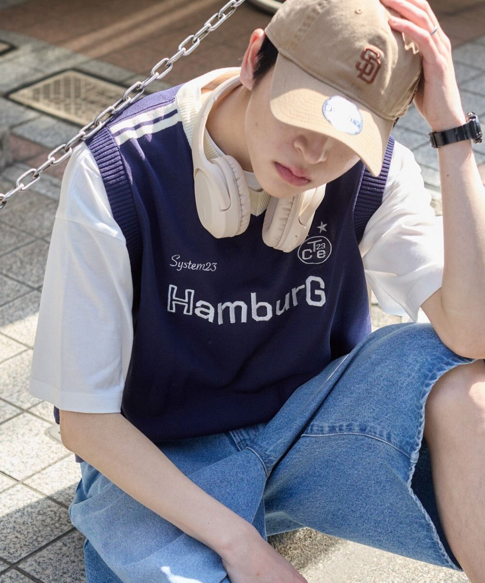 WEGO 【２点SET】アンサンブルゲームロゴニットベスト 